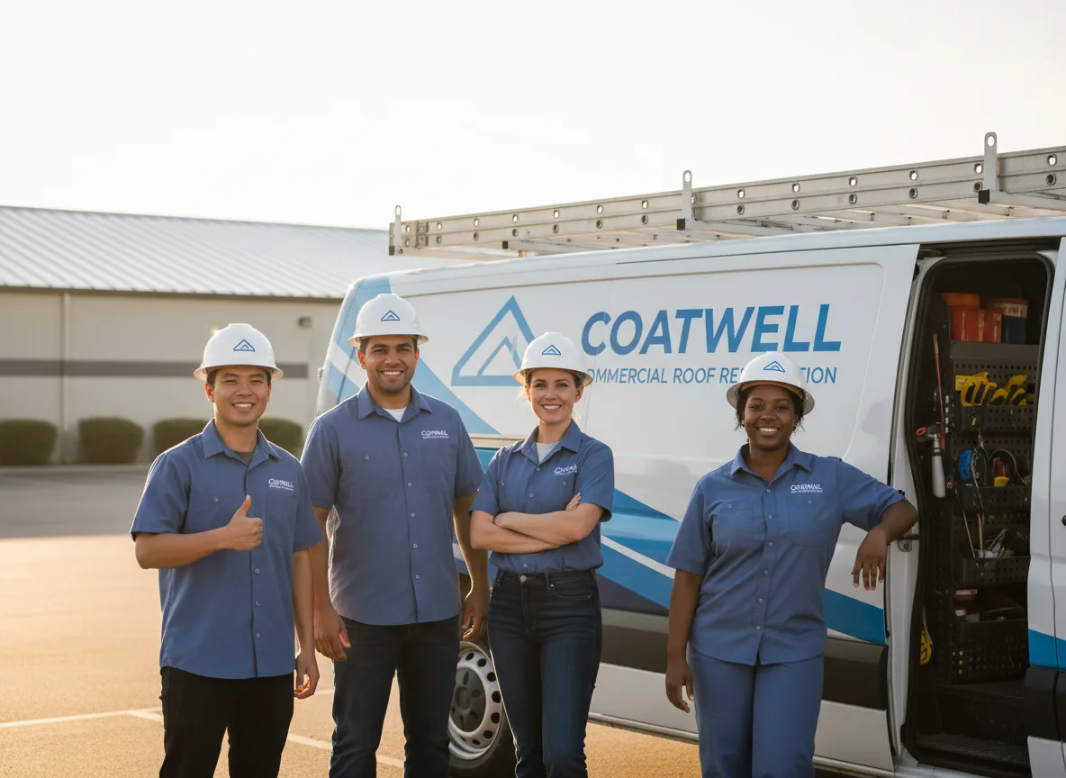 Commercial roof coating company in Hunters, WA